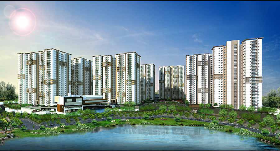 Aparna Sarovar Zenith a Gated community of Luxury Apartments located at Nallagandla